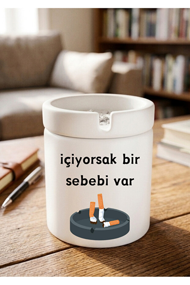 إذا كنت في الماء، فأنا تحتوي على سبب، تصميم خاص، منفضة سجائر سيراميك مطبوعة بدون رائحة