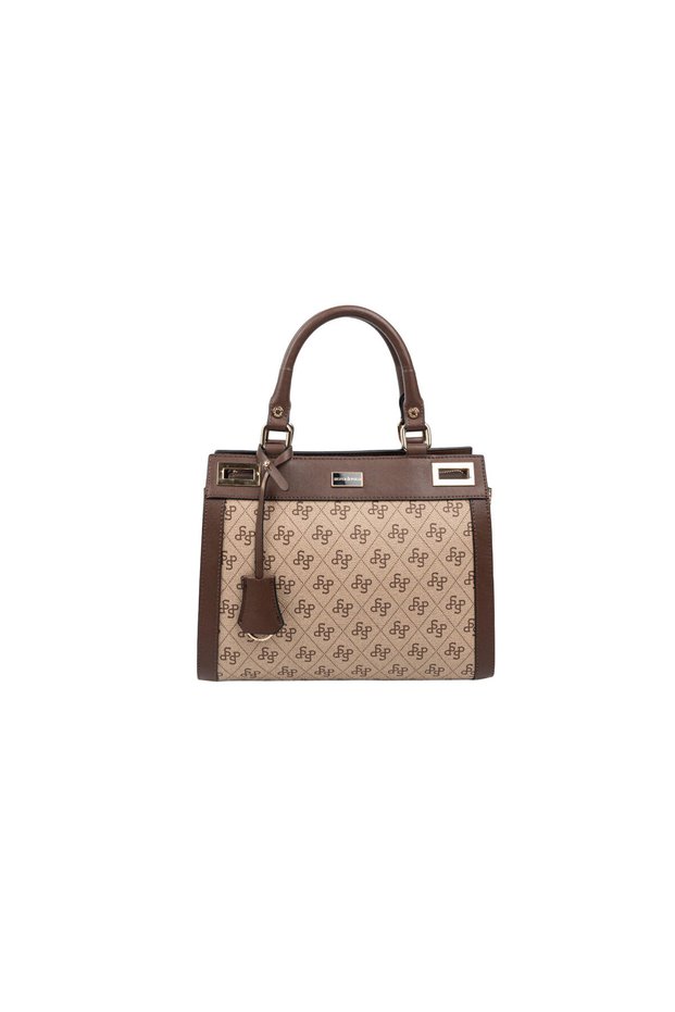 Women / Girls Shoulder Bag 1174-48182 Bag M178 Dark Beige-Matte Brown