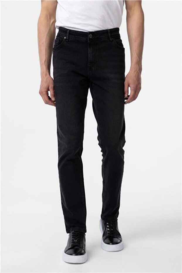 Siyah Denim Pantolon - 2