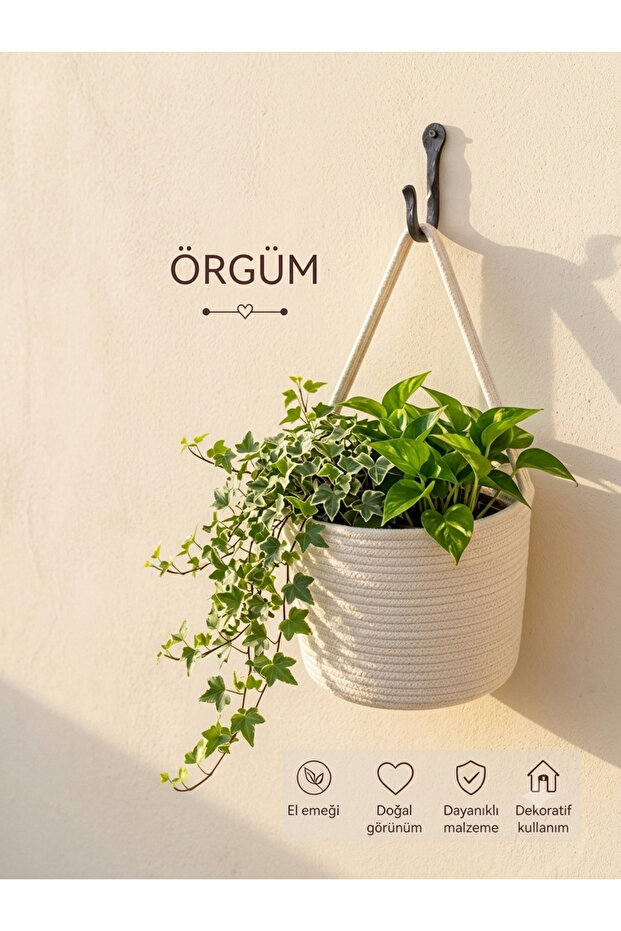 Basket Multi-Purpose Organizer Plant and Vine Holder Not Included