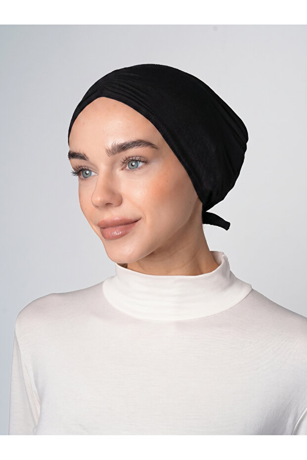 قبعة مطوية مريحة - ست 256 أسود