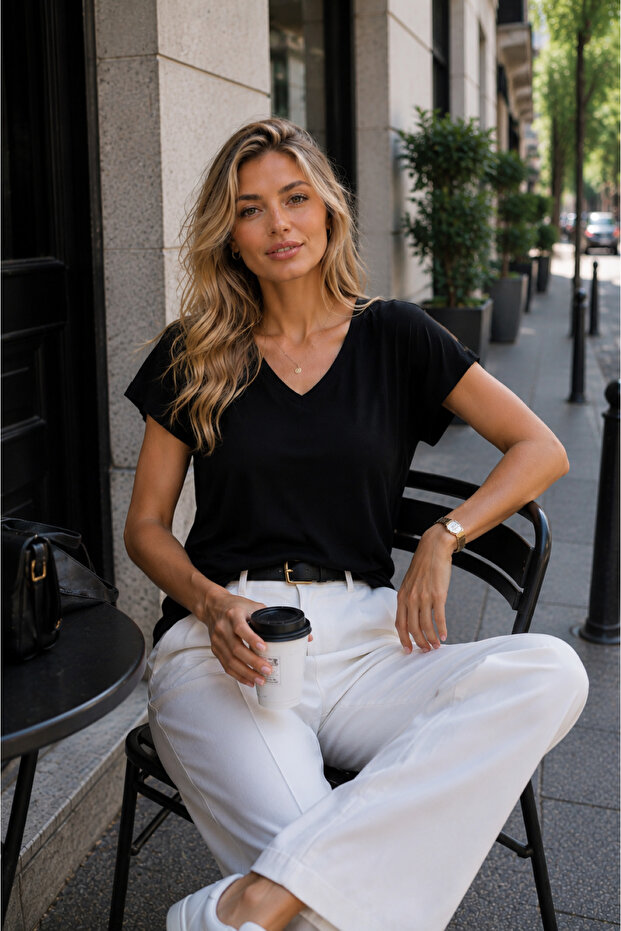 Women's Black T-Shirt