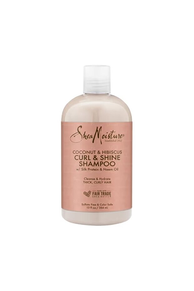 Shea Moisture Coconut & Hibiscus & Curl & Shine Shampoo - 384ml