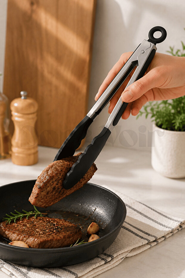 Silicone Serving Food Tongs - 23cm
