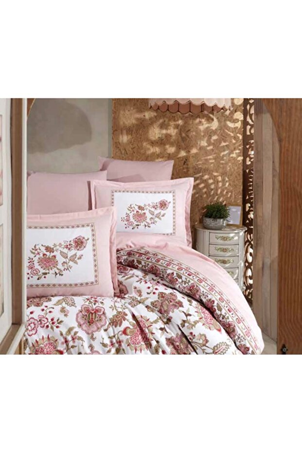 Clasy Ranforce 2 Li Pillowcase with Cover 50X70 +5 cm Flounce Omeya Powder