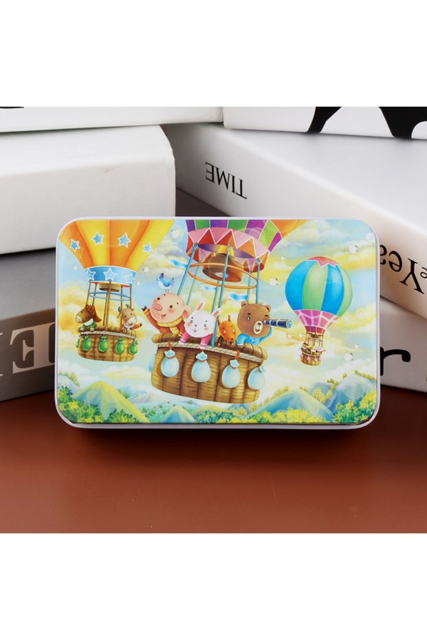 Hot Air Balloon Hot New 60 Pieces Wooden Puzzle Toys for Children Cartoon Vehicle Animal Wood Jigsaw