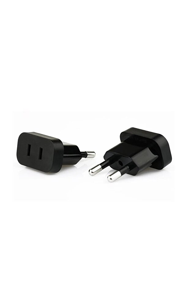 Black 4.8mm 1 Pcs 4.0mm/4.8mm Power Plug Adapter US To EU Euro Europe Plug Power Plug Converter Trav