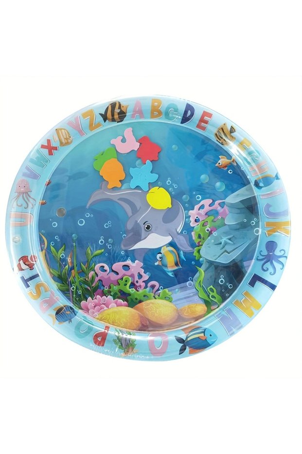 1pc 1pc Dolphin Inflatable PVC Baby Playing Water Mat 60cm/23.6inch Toddler Pad Kids Early Education