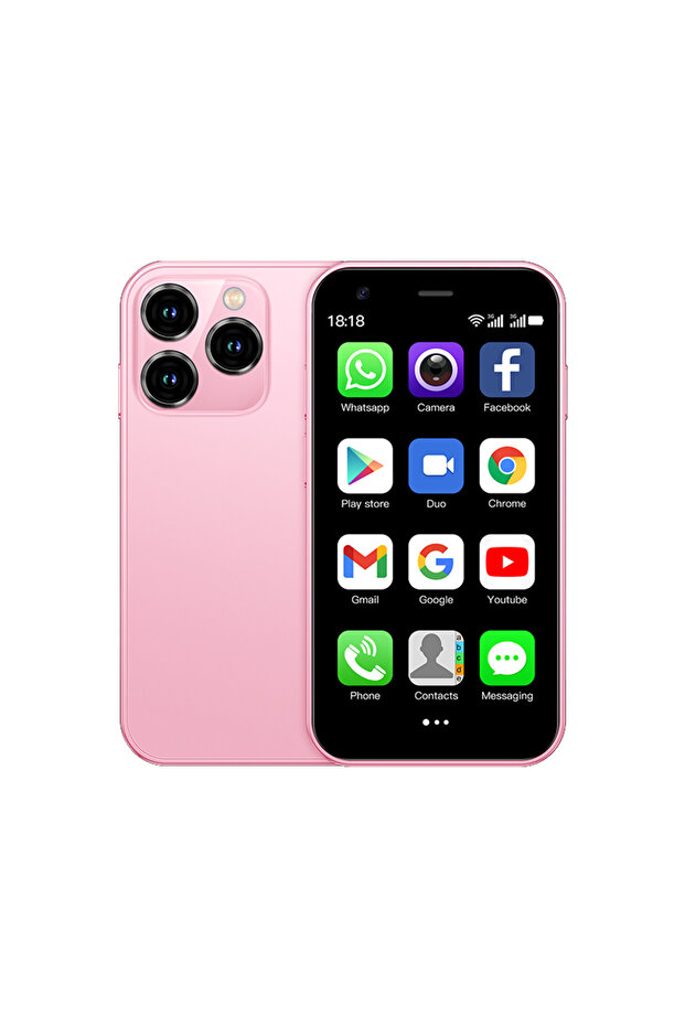 2 G 16g pink SERVO 15SE Mini Smartphone 3G WCDMA Android System WiFi Hotspot Play Store 3.0" Display