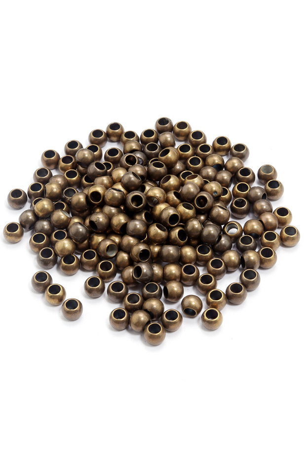 8mm 100pcs Ancient Bronze 20-100pcs/lot CCB Big Hole Beads 4/5/6/8/10/12/14mm Round Ball Loose Space