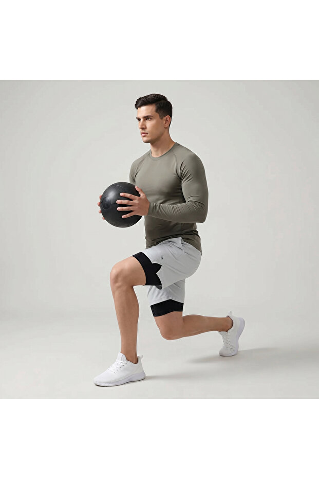 2-in-1 Shorts for Men – Frost Ash