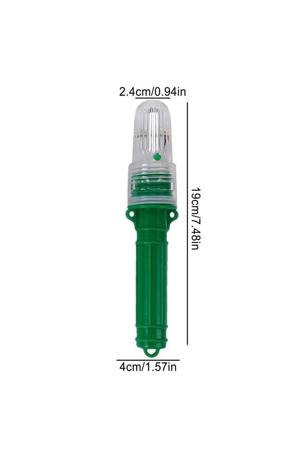 Green Marine Signal Light Waterproof LED Fishing Light Fishery Double Flash Lamp Buoy Signal Light W