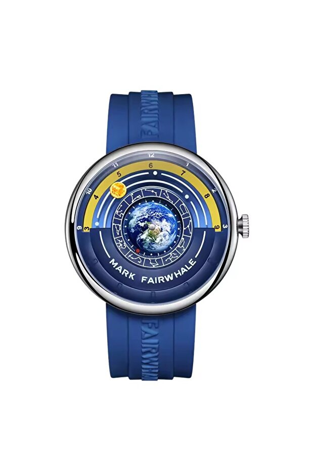 A Mark Fairwhale 5700 Unique Men's Quartz Watch Creative Fashion Waterproof Planet Pointer Cool Sili