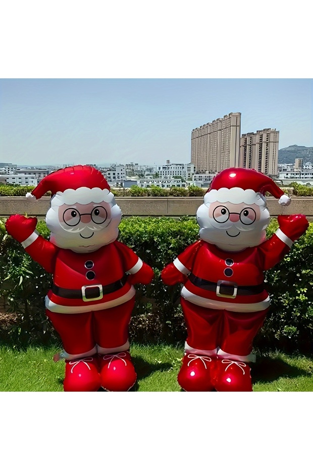 Other 2pcs Giant Santa Claus Birthday Party Decoration - Giant Santa Claus, Christmas, New Year, Wed