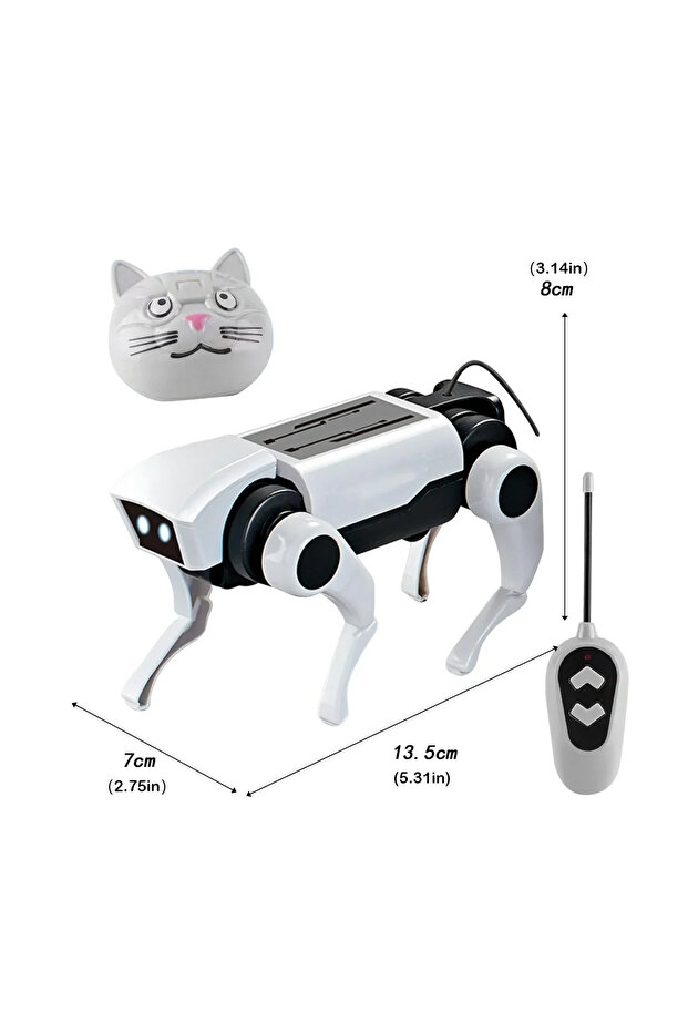 Unassembled Kit Rc Robot Children's Remote Control Mechanical Dog Toy Science Teaching Diy Assemblin