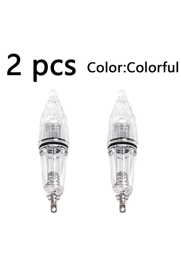 Colorful-2 pcs 2 Pcs Using AA Batteries LED Energy-Saving Fish Lure Light Boat for Sea Fishing, Fres