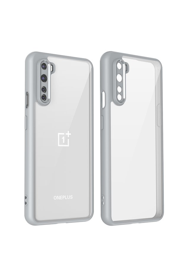 OnePlus Nord Pc + tpu Gray Oneplus Nord AC2001 AC2003 Case Shockproof Silicone Bumper Air Cushion Cl