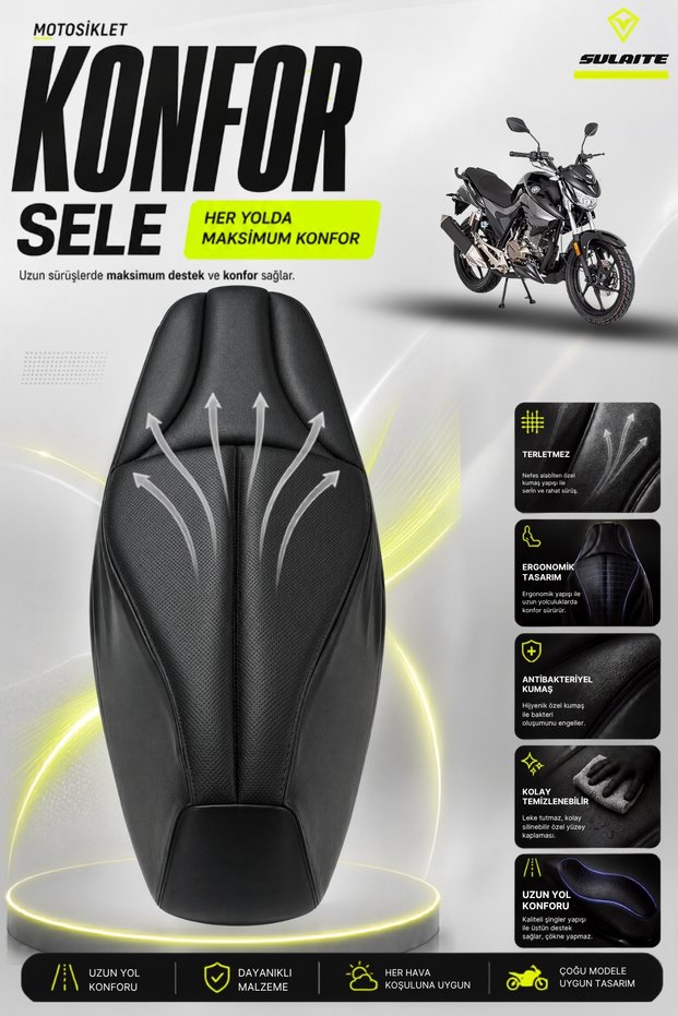 Motorcycle Comfort Saddle Cover Mondial Drift L Compatible Visco Sponge Saddle Pad