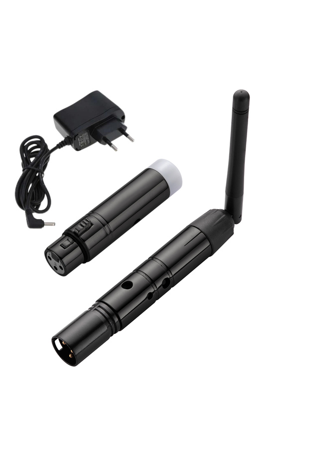 AU plug Black 1T1R DMX512 Wireless Controller ISM XLR Receiver Transmitter For Disco DJ Party Bar St