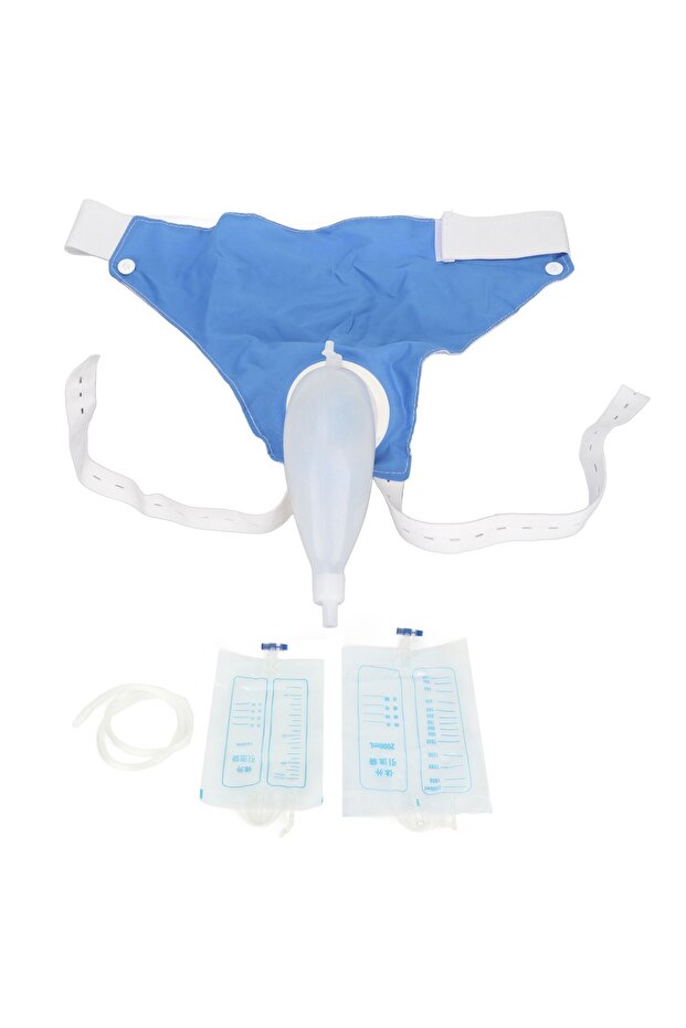 Wearable Urine Bag with Pee Catheter Duct 1000ML 2000ML for Men Elderly Urinary Incontinence Bedr...