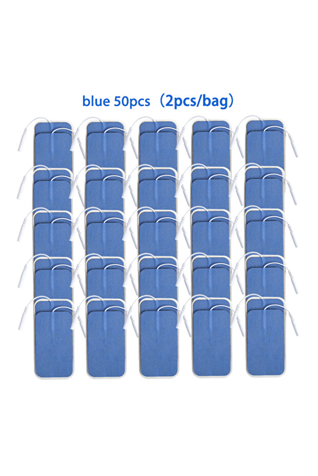 blue 50pcs 5x9cm 50/100pcs 5x9cm Tens Electrode Pads Physiotherapy Accessories EMS Muscle Stimulator