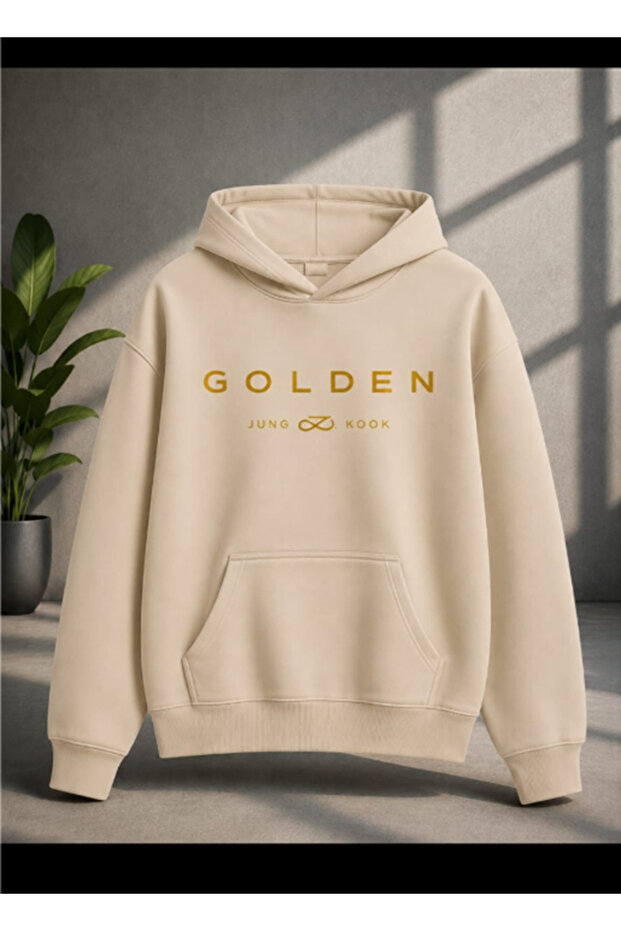 Jungkook Printed Hoodies 3 Thread Combed Cotton Sweatshirt Cotton Sardon Unisex Hoodies