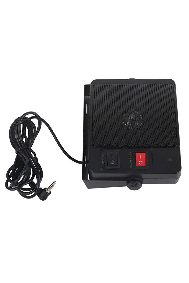 black Car Radio Speaker Stable Clear Sound External Communications Speaker with Base for Yaesu for K