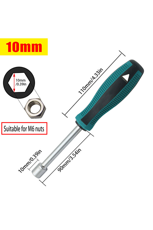 مفتاح ربط سداسي خارجي TT-H10mm - 4/5/5.5/6/7/8/10/11/12/13 مم احترافي