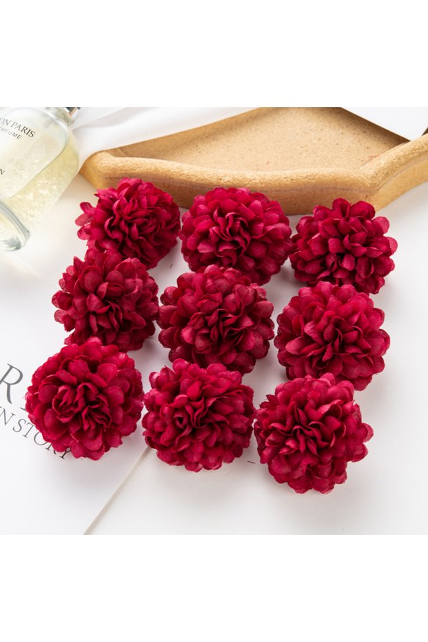 color 5 100PCS Artificial Hydrangea Flowers Wholesale Wedding Home Party Room Decoration Christmas C