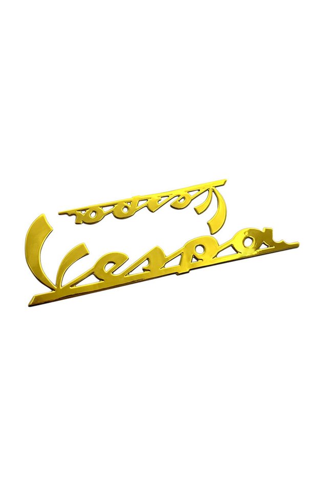 A4 gold Motorcycle 3D Emblem Badge Decal PVC Tank Wheel Sprint Sticker for Vespa Sprint Primavera LX
