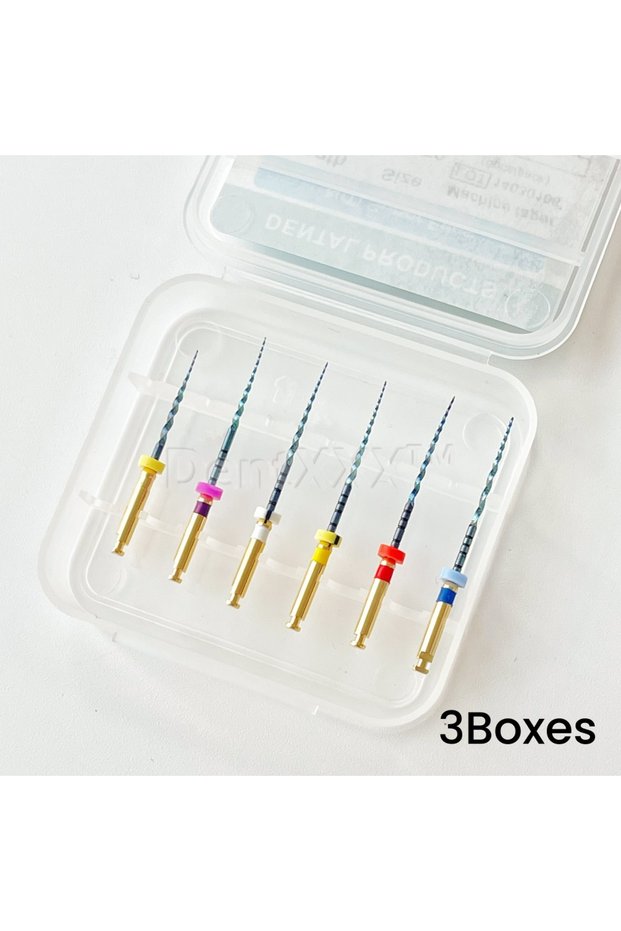 Wl Sw06 3Boxes Sx-F3 Blue Niti Rotary Files, Anti-Fatigue Constant Needle Engine, 19/25mm Flexible S