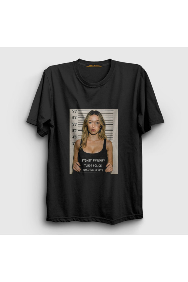 Unisex Black Stealing Hearts Sydney Sweeney T-Shirt 594518Tt