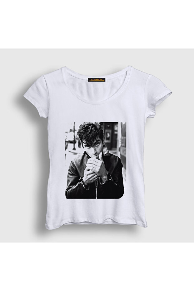 Women's White Alex Turner Arctic Monkeys T-Shirt 580592Tt