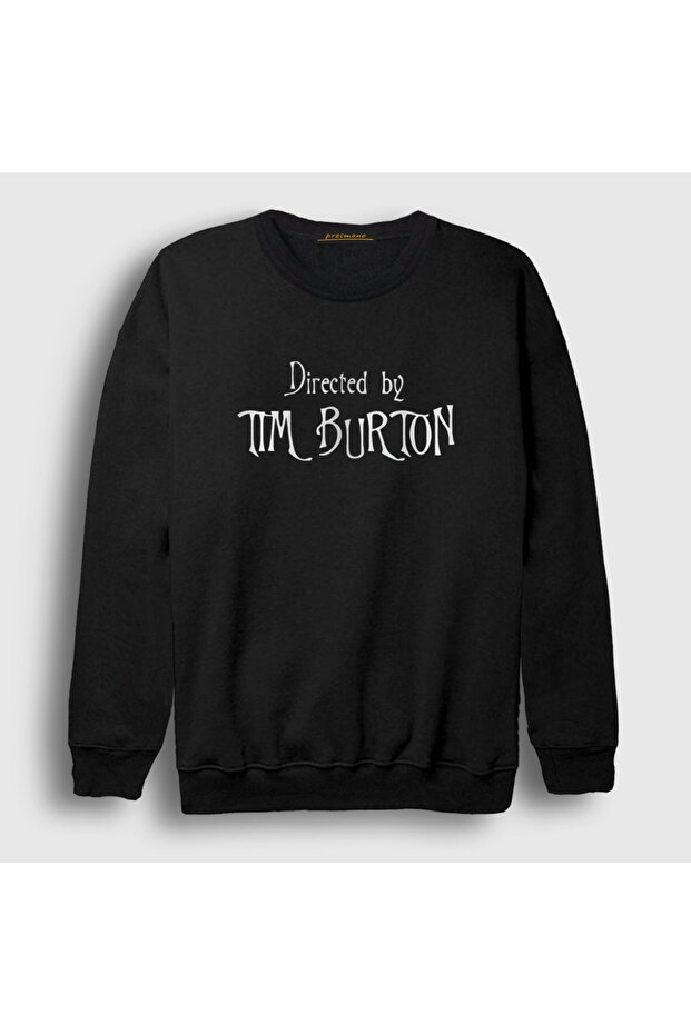 Unisex Black Directed by Tim Burton Gift Director Sweatshirt 585188Tt