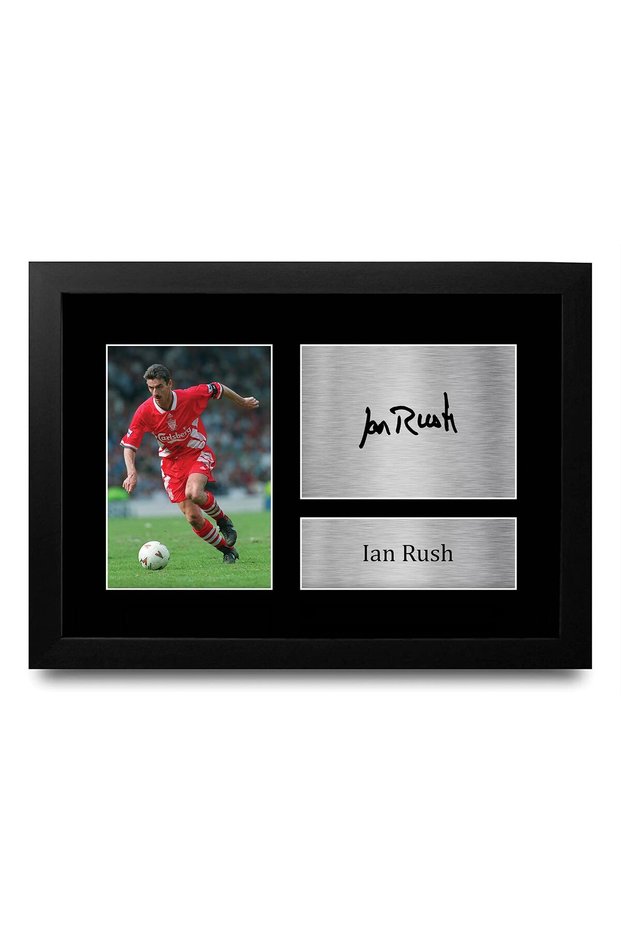 Alayra Framed A4 FR Ian Rush Liverpool The Reds Gifts Printed Signed Autograph Picture for Fans and Supporters - A4 Framed