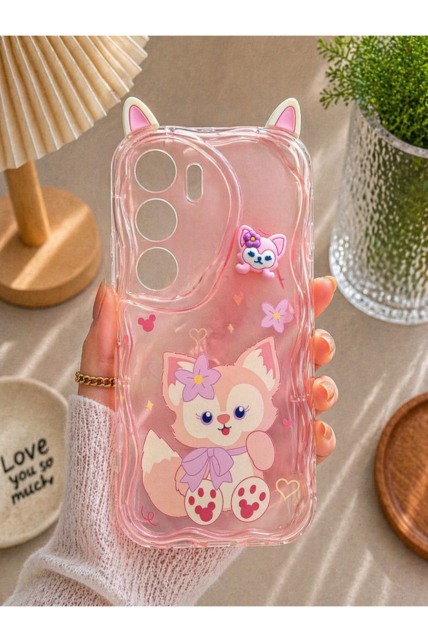 Tecno Camon 40 Compatible Camera Protected Shock Absorbing Wavy Edges Case