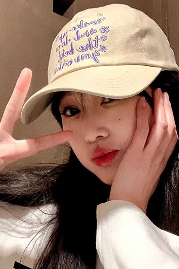 Women's Vintage Wake up Embroidered Adjustable Baseball Cap Hat