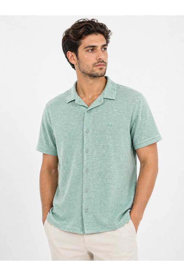 Men's Summer Textured Shirt