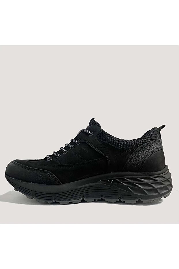 Black Genuine Leather Men's Outdoor Shoes 250069 m