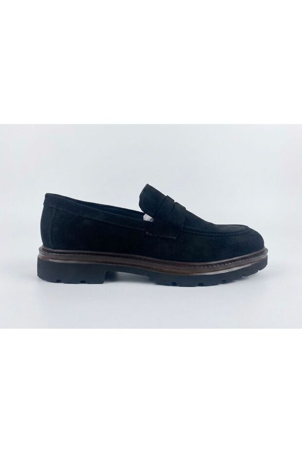 Men's Classic Shoes Without Laces Inside and Out Real Genuine Leather Lightweight 214