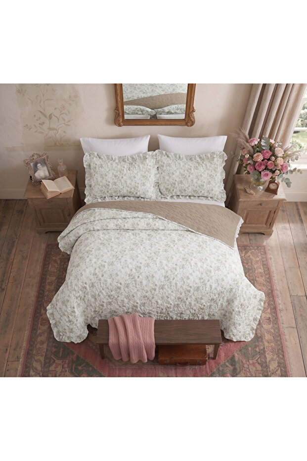 Ladin Battal Size Bedspread Double Size Pack with Bag 240X260