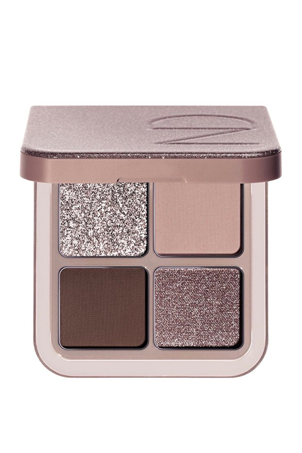Luxe Glam Compact Four-Color Eyeshadow Palette Cool Elsbeauty