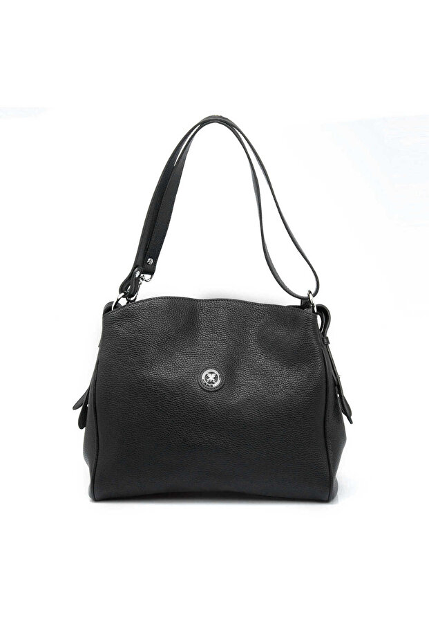 Black Genuine Leather Women's Shoulder Bag - S26Y1Bc79450-A41