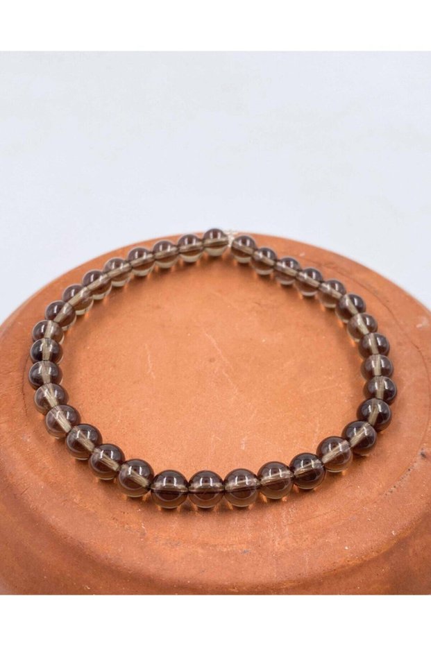 Smoky Quartz Natural Stone Bracelet 6 mm