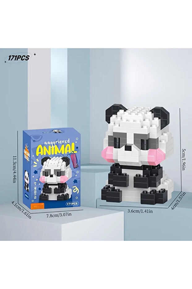 Animal Series Cute Panda Bricks Block Building Block Figure