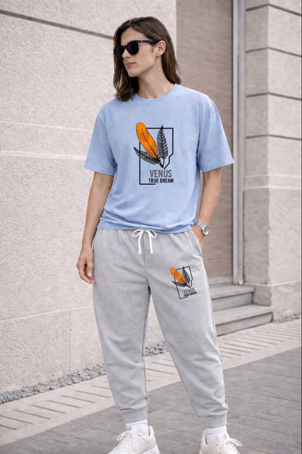 Sweat Suit Thsort Sweat Suit Venus Feather Printed