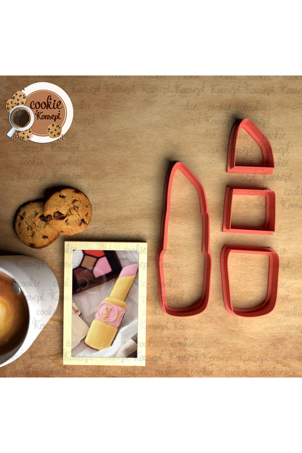 Fashion Concept Lipstick Cookie Mold Set | Play Dough, Sugar Dough, and Clay Compatible