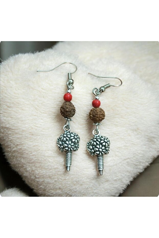 Authentic Handmade Earring with Rudraksha Seeds