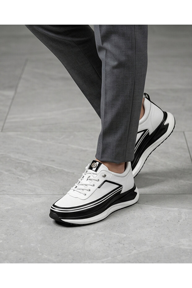 2250-Zanelle Genuine Leather Top Quality Premium Men's Sneaker Shoes