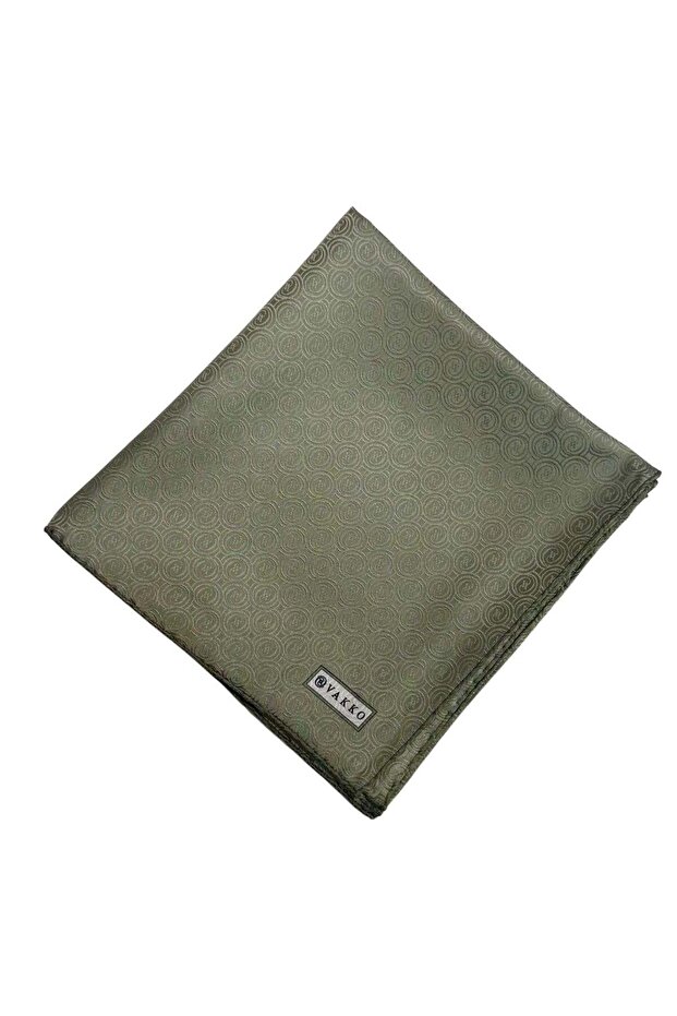 Silk Jacquard Monogram Scarf 31815-M-Light Green